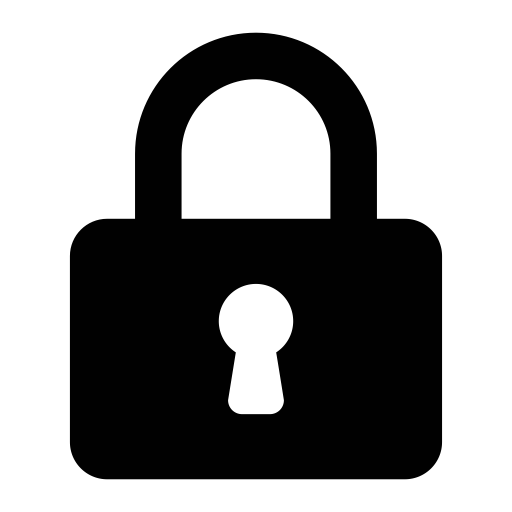 padlock icon black