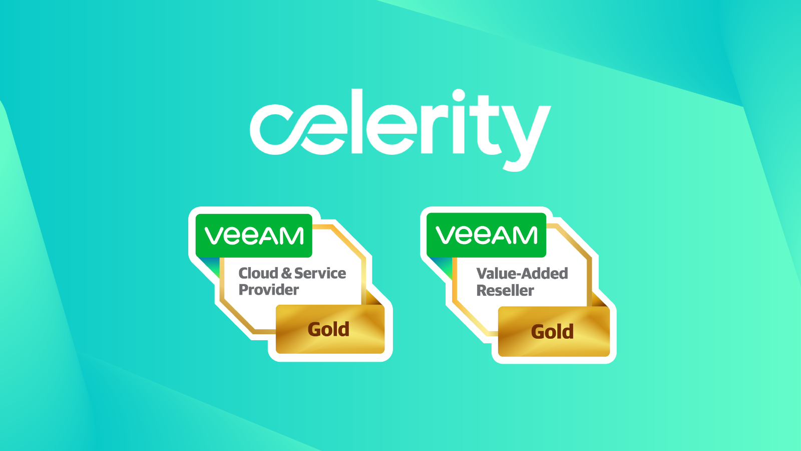 Celerity maintains Veeam Gold Partner status