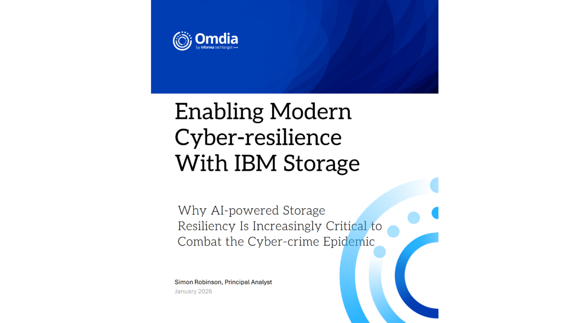 Omida White Paper: Enabling Modern Cyber-resilience With IBM Storage